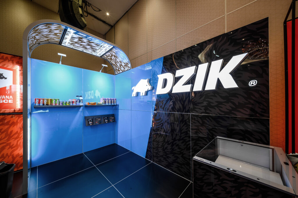 A modern modular exhibition stand by Clever Frame for WK DZIK brand