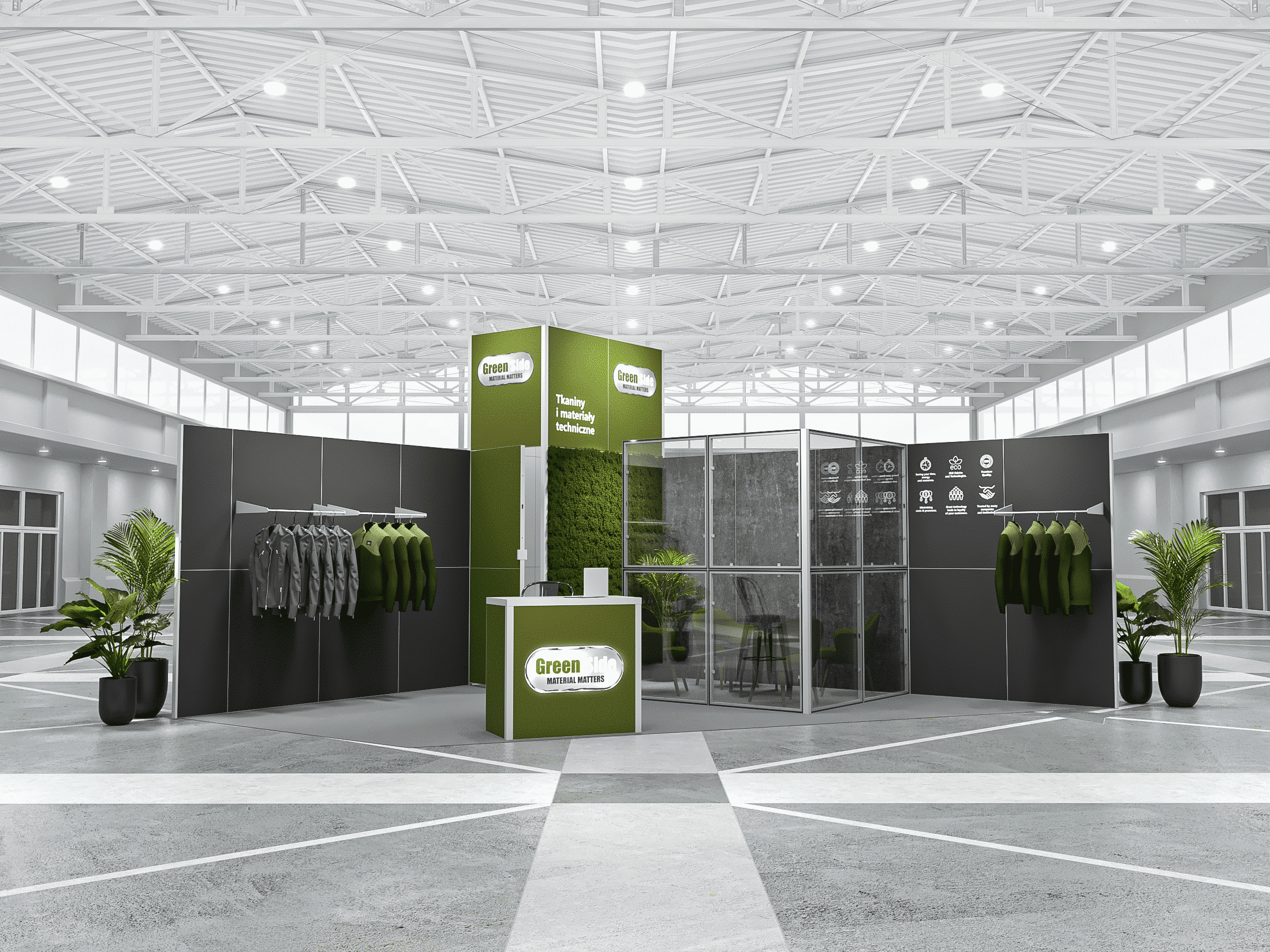 Fair stand for clothing stores