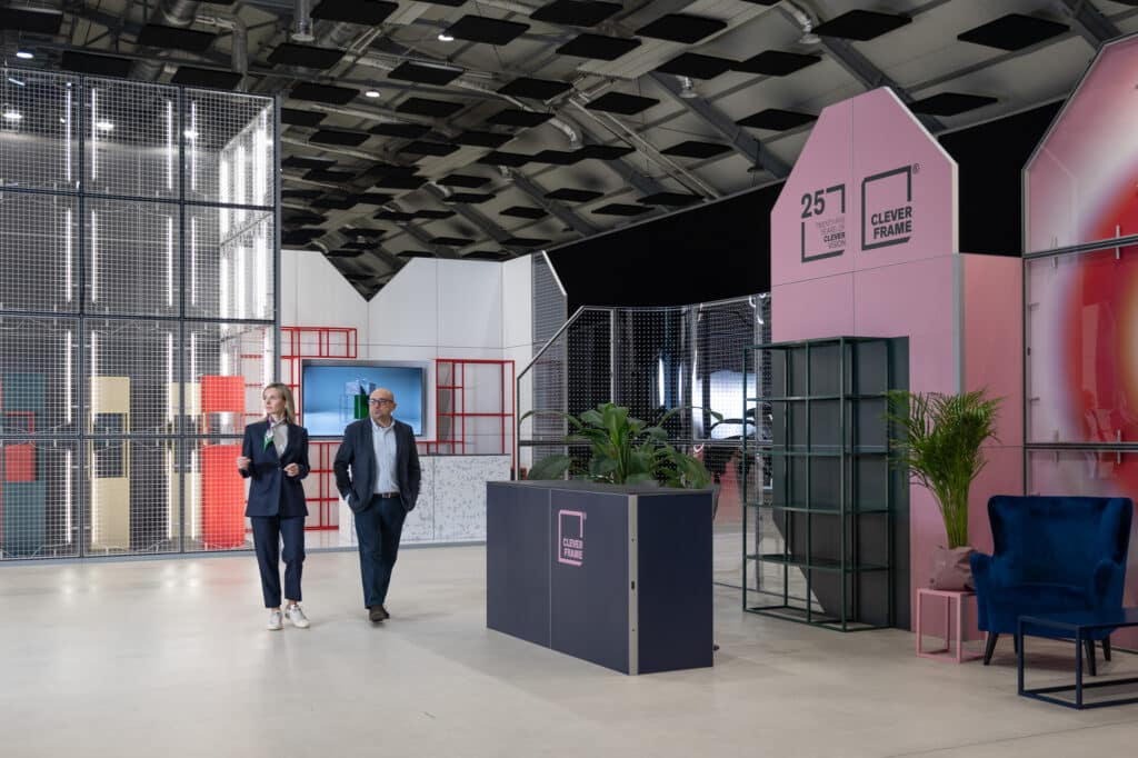 Modular exhibition stand - design and production by Clever Frame
