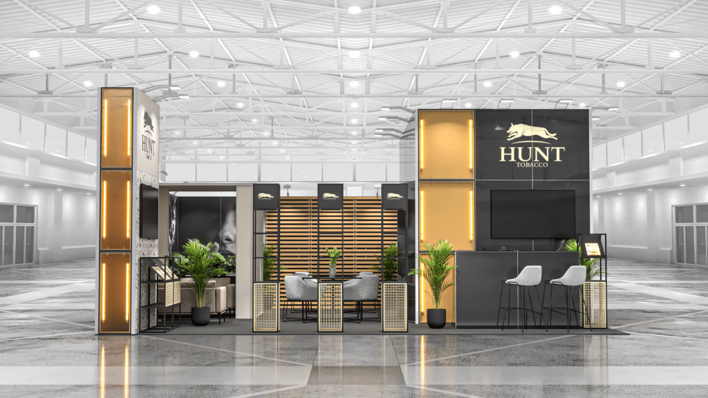 How to dominate HoReCa trade shows? Modular trade show booth - design and execution by Clever Frame