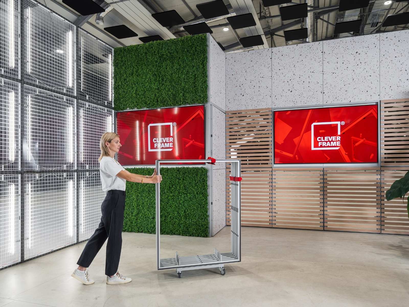 Logistik modularer Clever Frame Messestände