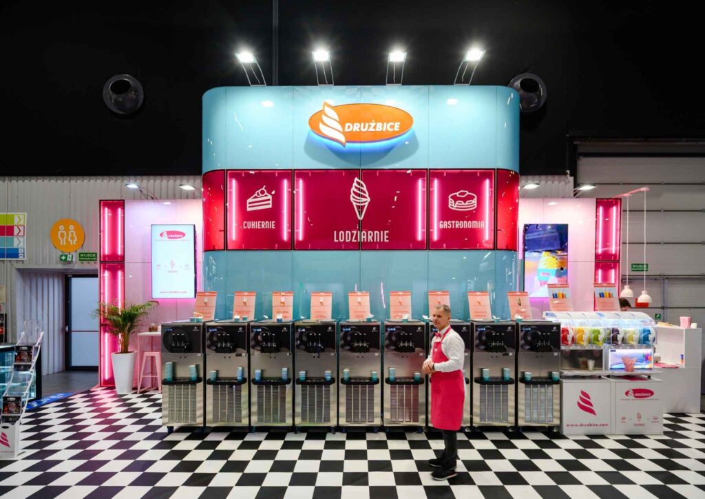 Trade show booth at Expo Sweet