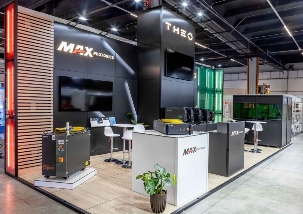 Max Photonics trade show booth