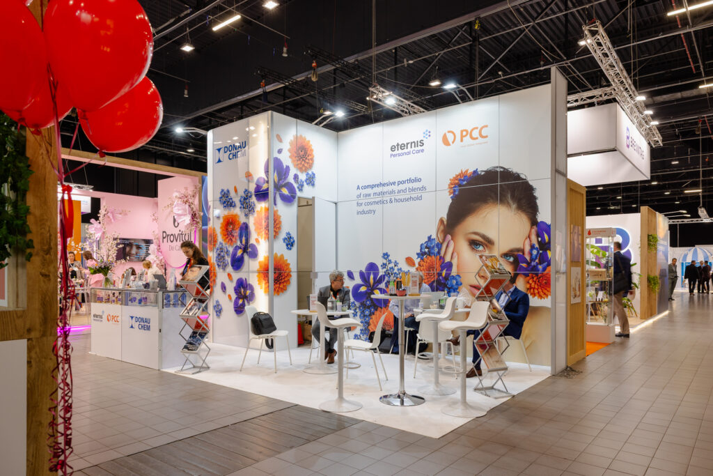 Donauchem & Partners’ trade show booth at HPCI CEE. Design and build: Clever Frame.
