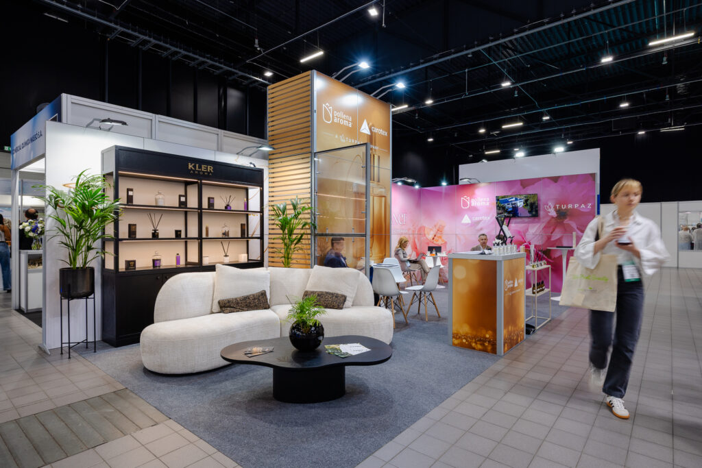 Pollena Aroma’s trade show booth at HPCI CEE. Design and build: Clever Frame.