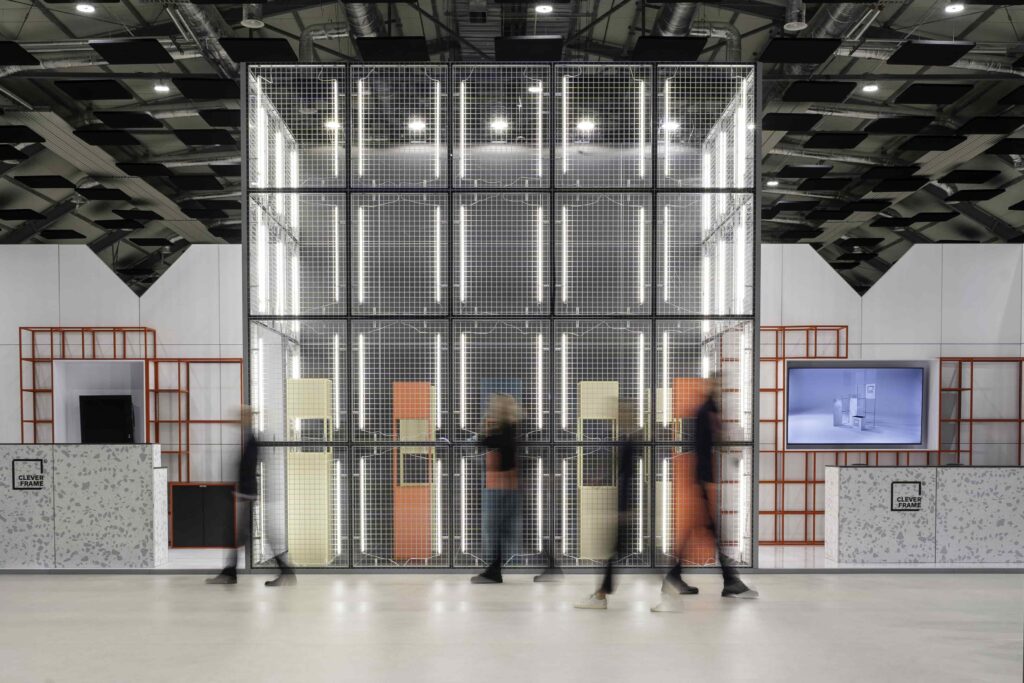 układ stoiska targowego