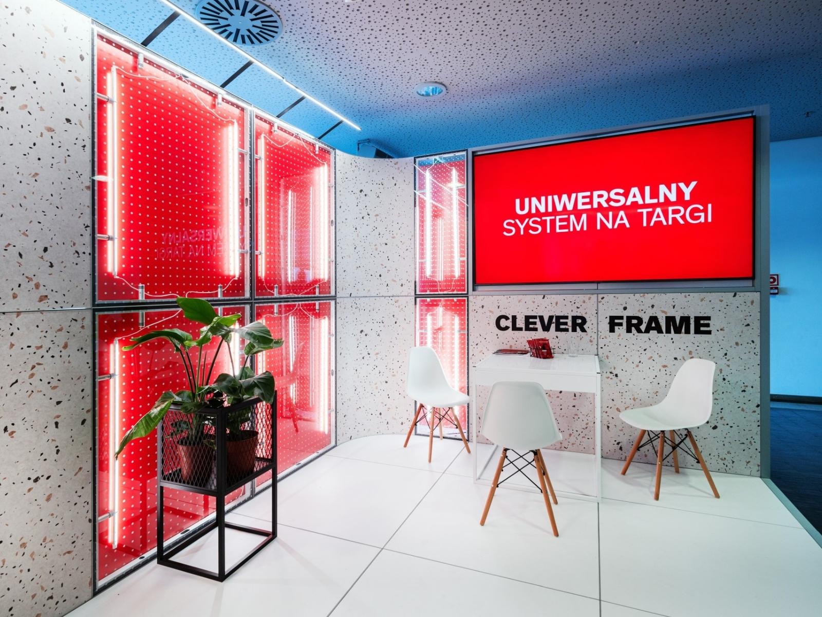 universelles modulares System für die Clever Frame Messe